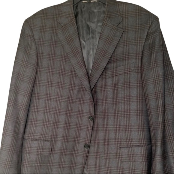 Ⓜ️❤️CANALI LUX plaid wool classic jacket‎ from Nordstrom 48R - NWOT Gorgeous!❤️ - Picture 3 of 16